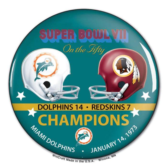 Miami Dolphins Super Bowl VII Champions Button