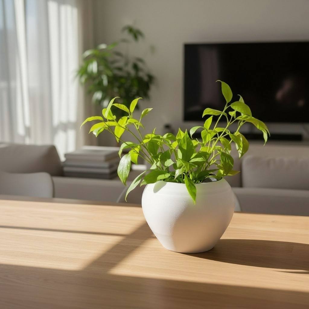 Hammered Look Self Watering Planter