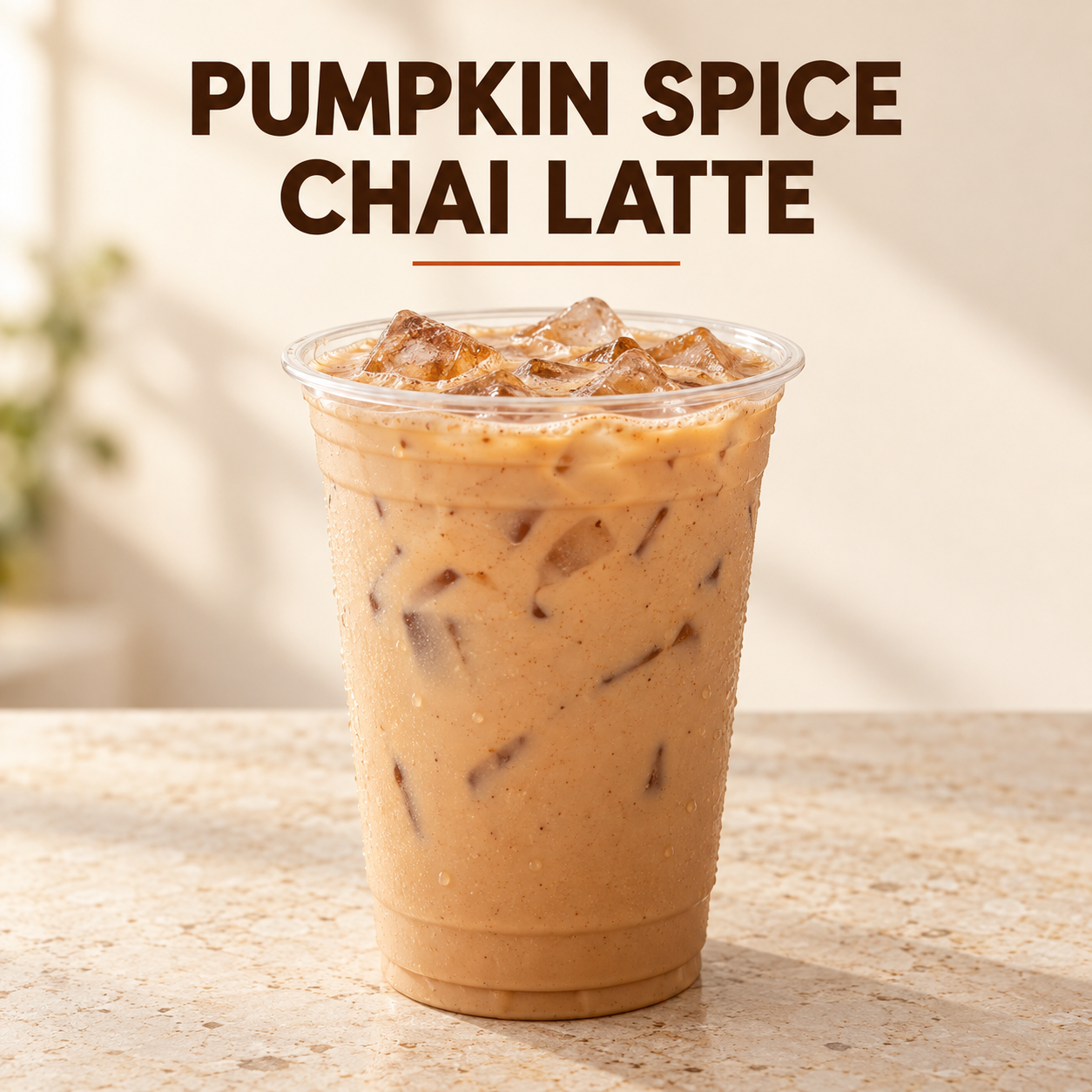 Pumpkin Spice Chai Tea Latte