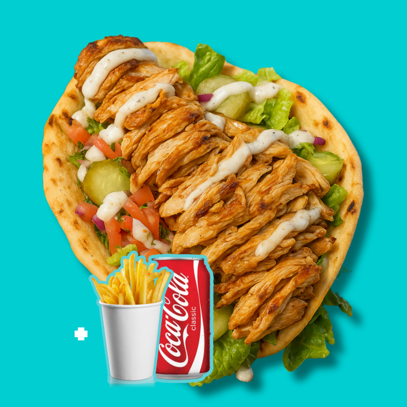 Chicken Shawarma Pita Combo