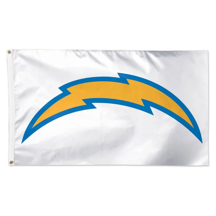 Los Angeles Chargers Deluxe White Flag 3x5'