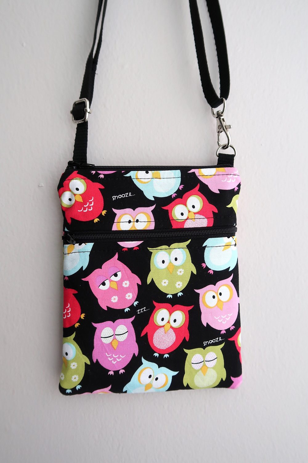 Small Crossbody Bag – Sleepy Owls, photo 4 of 12