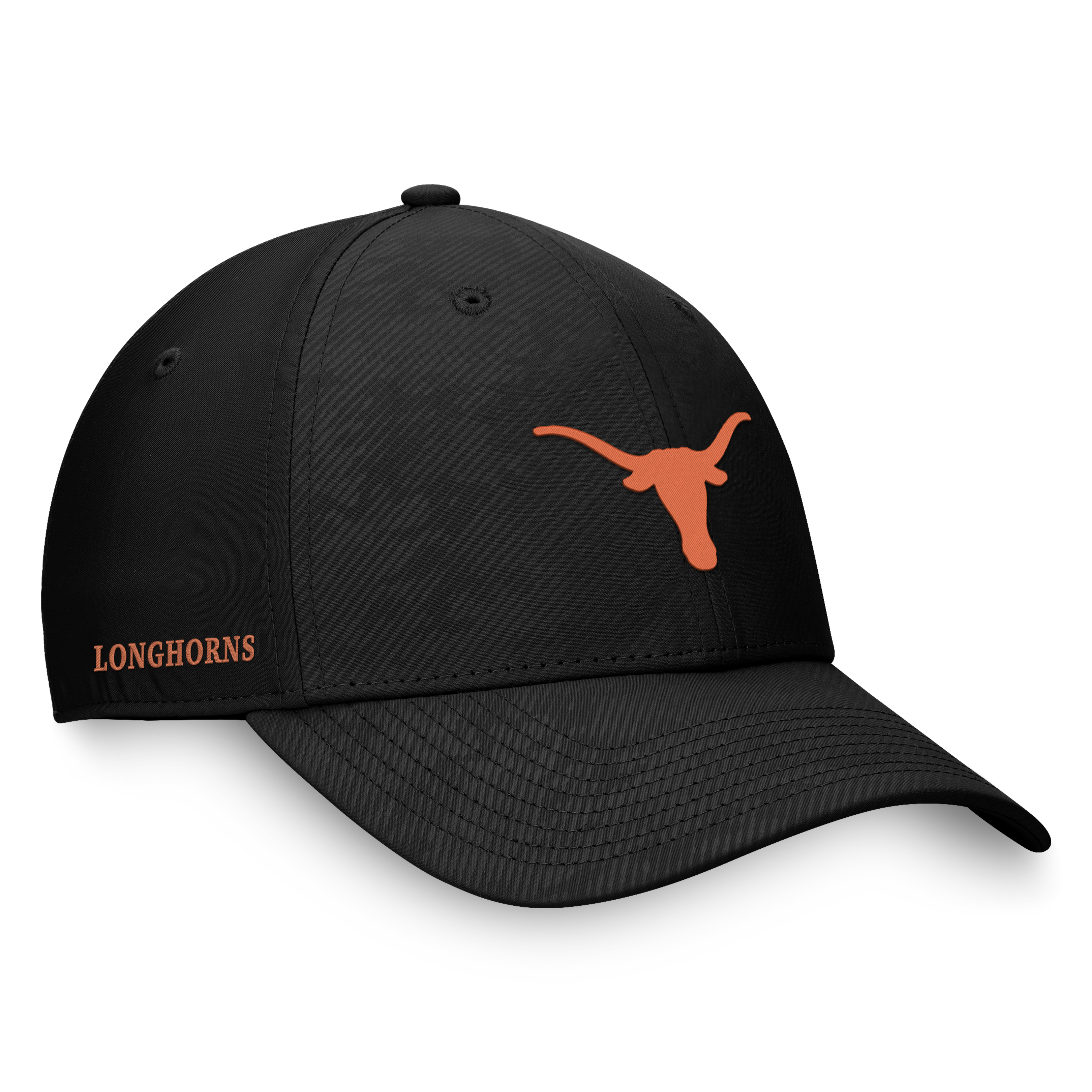 Texas Longhorns Black Top of the World Flex Fit Hat