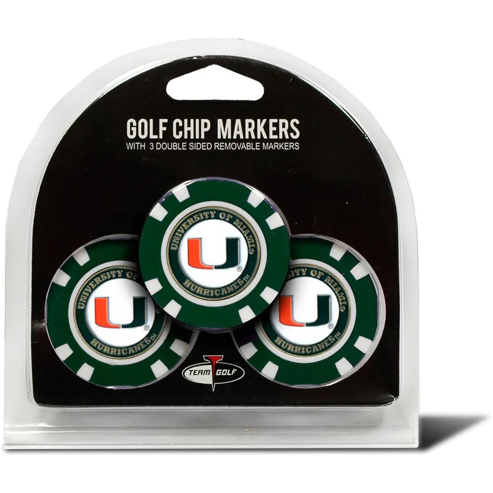 Miami Hurricanes Golf Chip with Marker 3 Pack