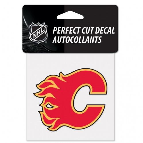Calgary Flames Perfect Cut Decal 4x4"