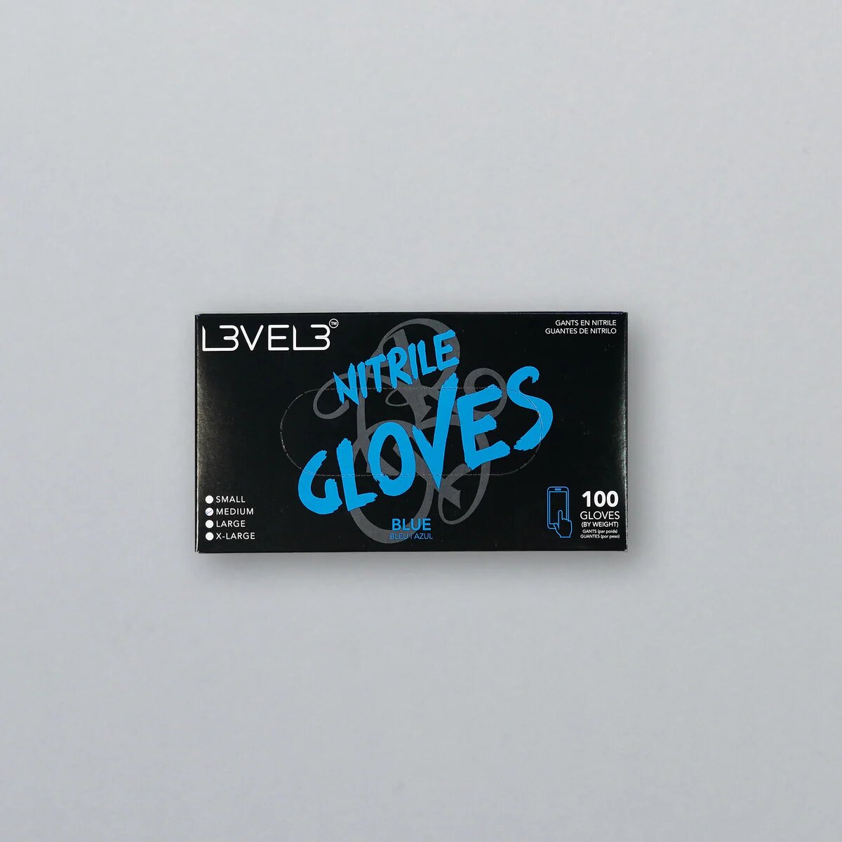 L3VEL3 Nitrile Gloves Blue 100 Pieces