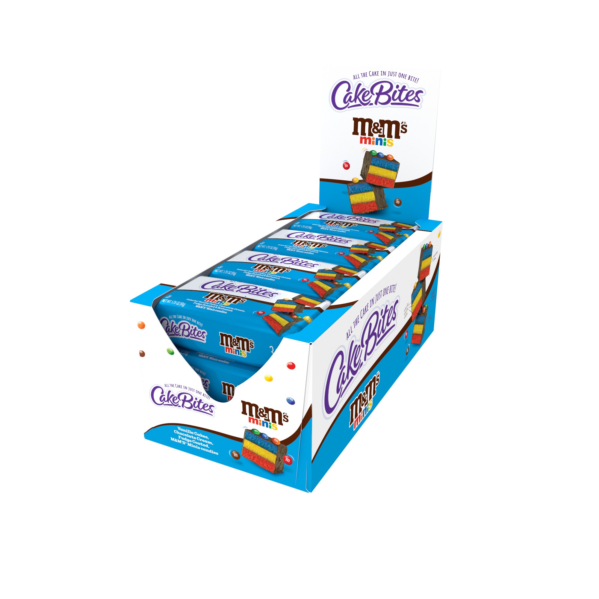 Cakebites Cake Bar m&m Mini 1.75 oz 12 ct