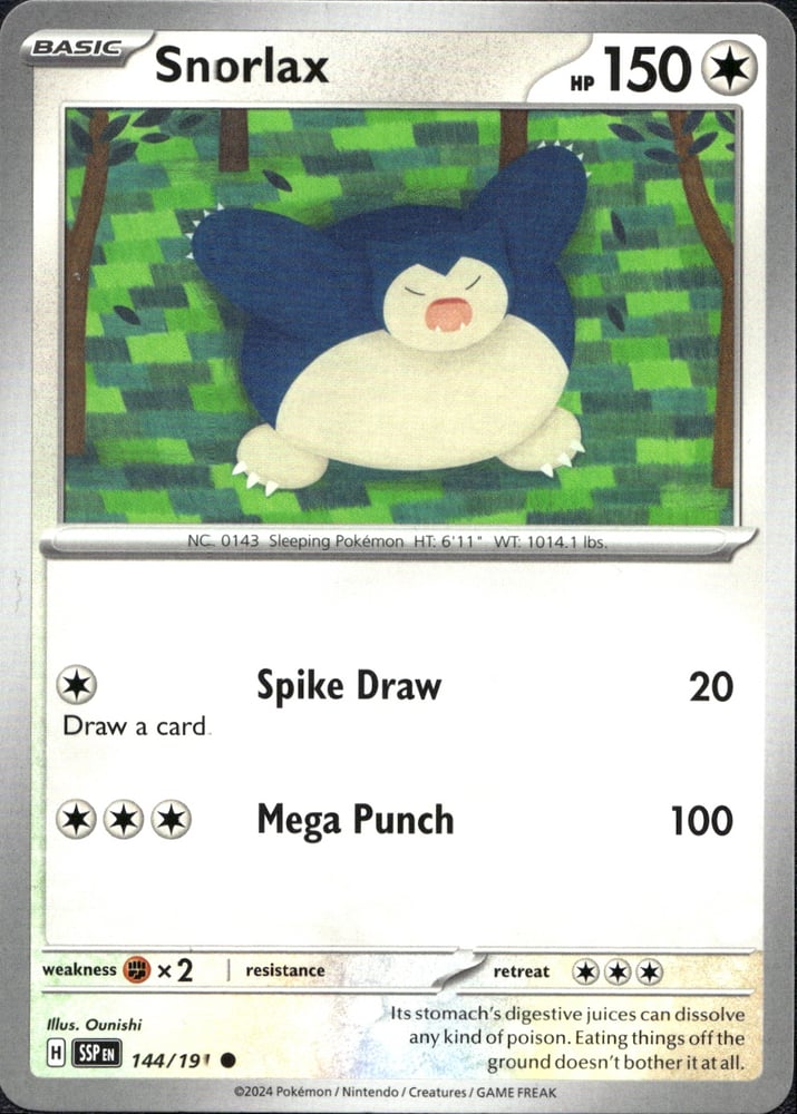 Snorlax - SV08 144/191