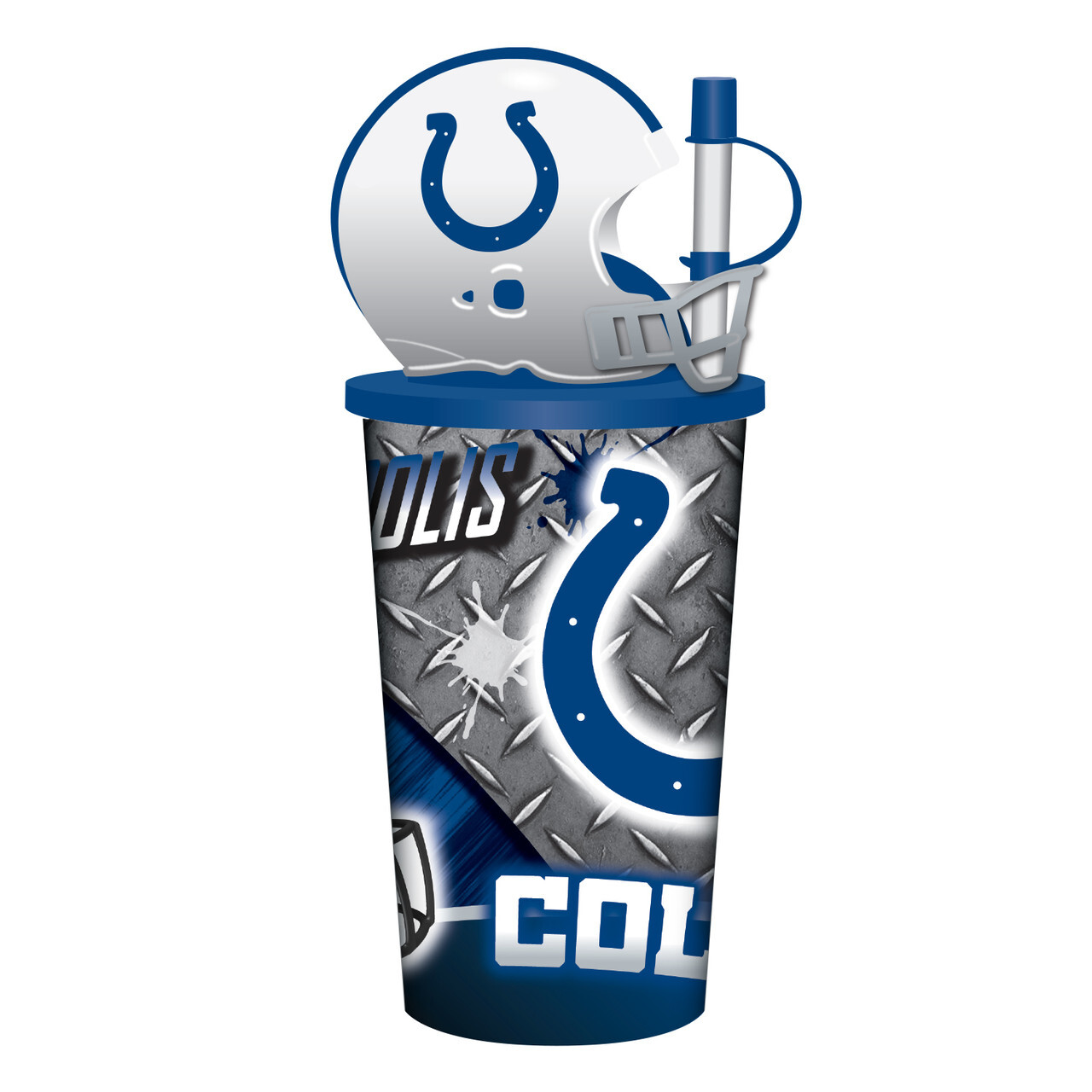Indianapolis Colts Helmet Cup with Straw 32oz
