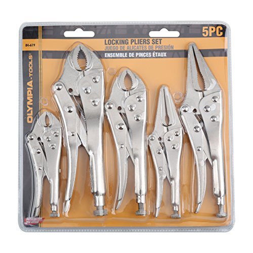 Olympia Tools Locking Pliers Set, 5 Piece