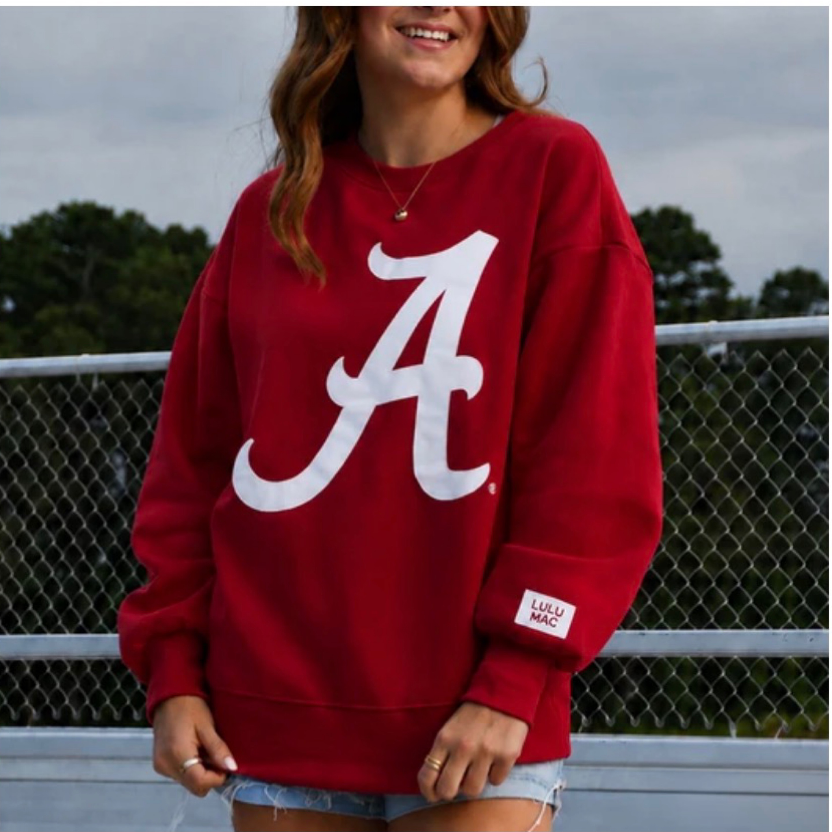 LuluMac sweatshirt Alabama A puff — Bama Tan boutique, Tuscaloosa AL