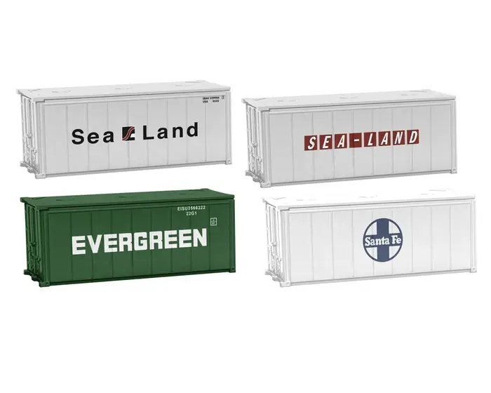 HO SCALE 20' containers set A accessory 1957280