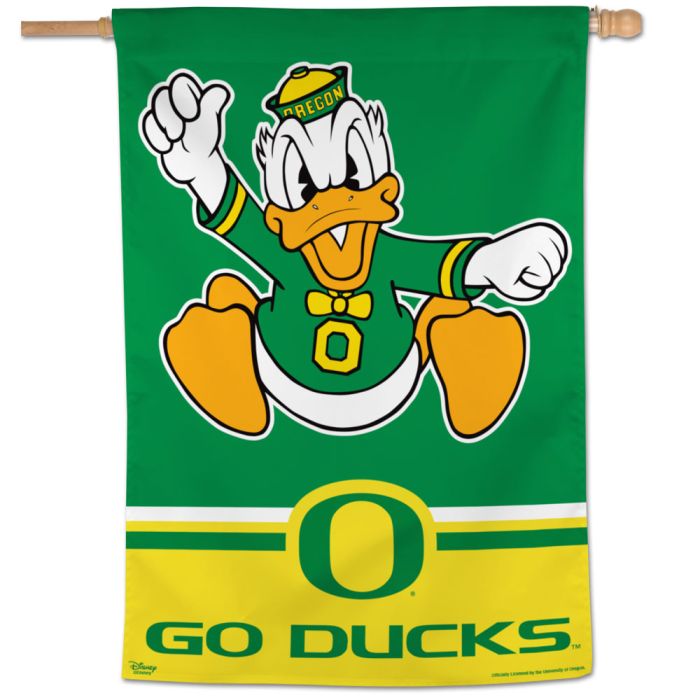 Oregon Ducks Disney Veritcal Donald Duck Flag 28x40"