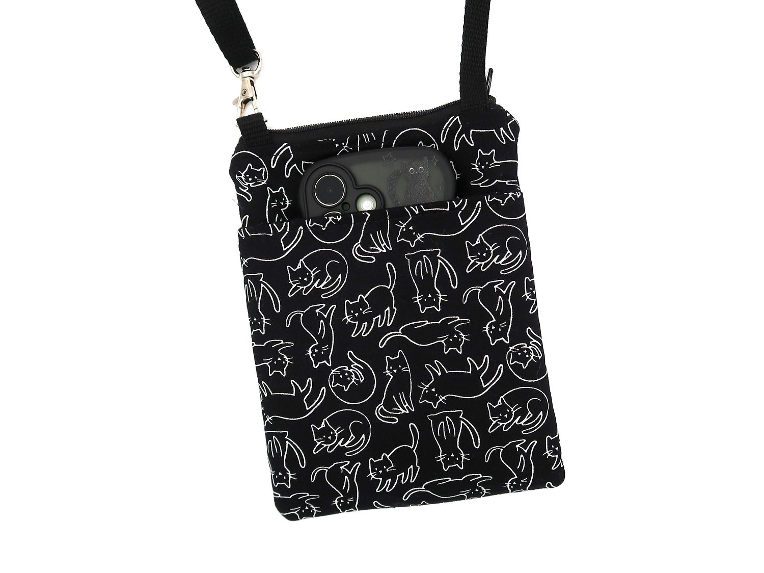 Small Crossbody Bag – Line Art Cats, photo 5 of 6