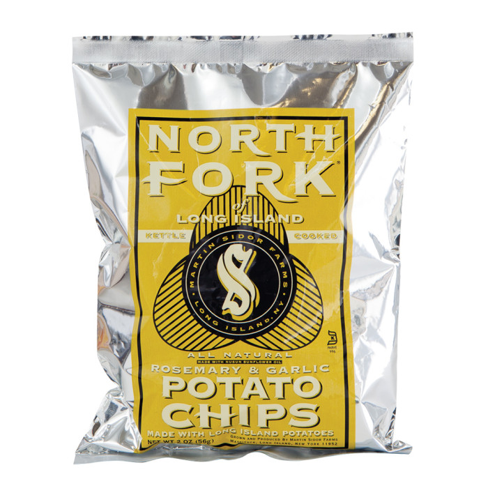 North Fork Potato Kettle Chips Rosemary Garlic 2oz 24ct
