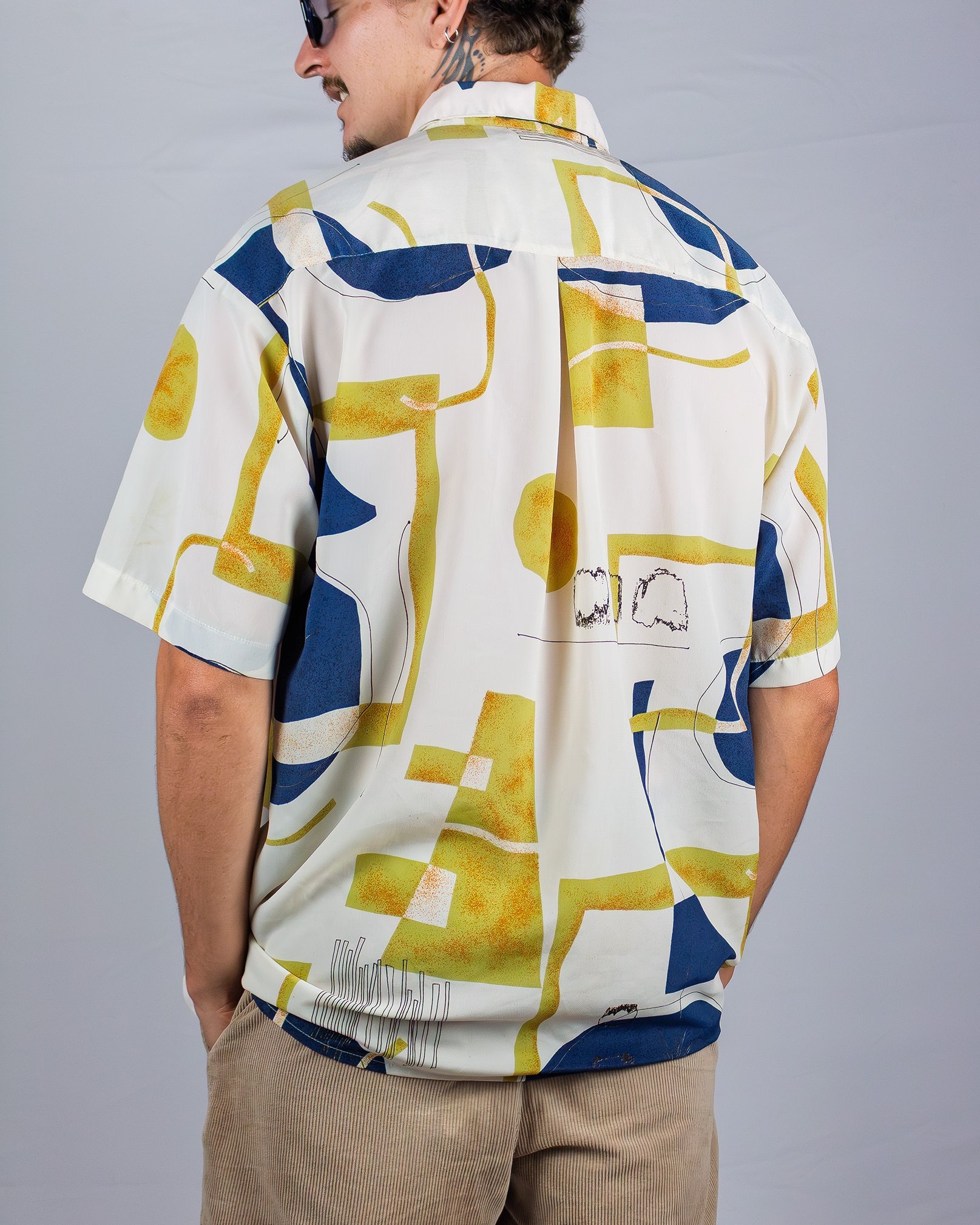Geometric Button Down Shirt