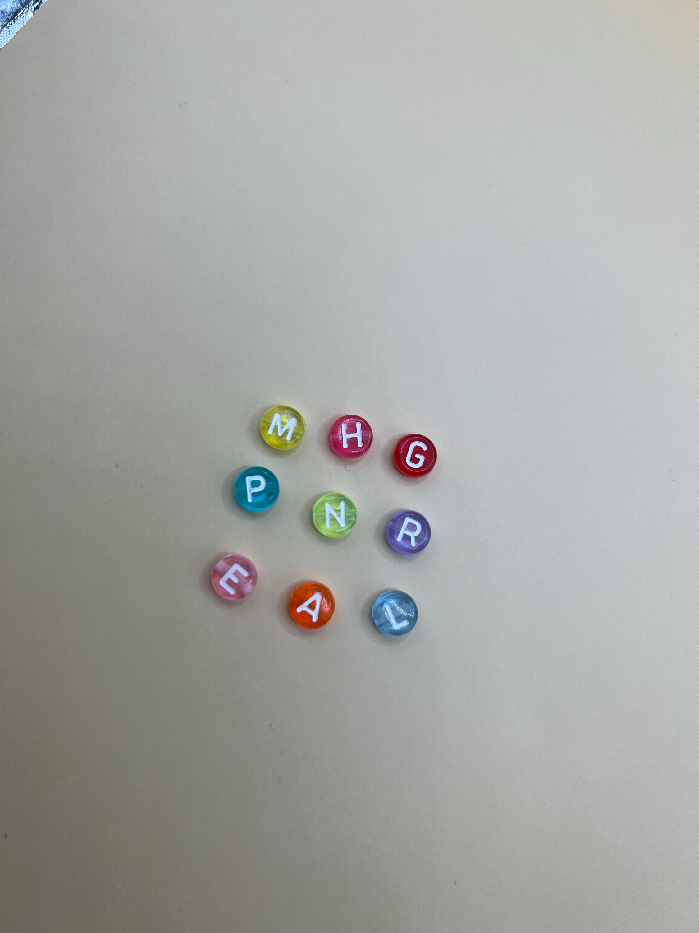 Custom Name initial Bracelet: Personalized Beaded Word Bracelet view 7