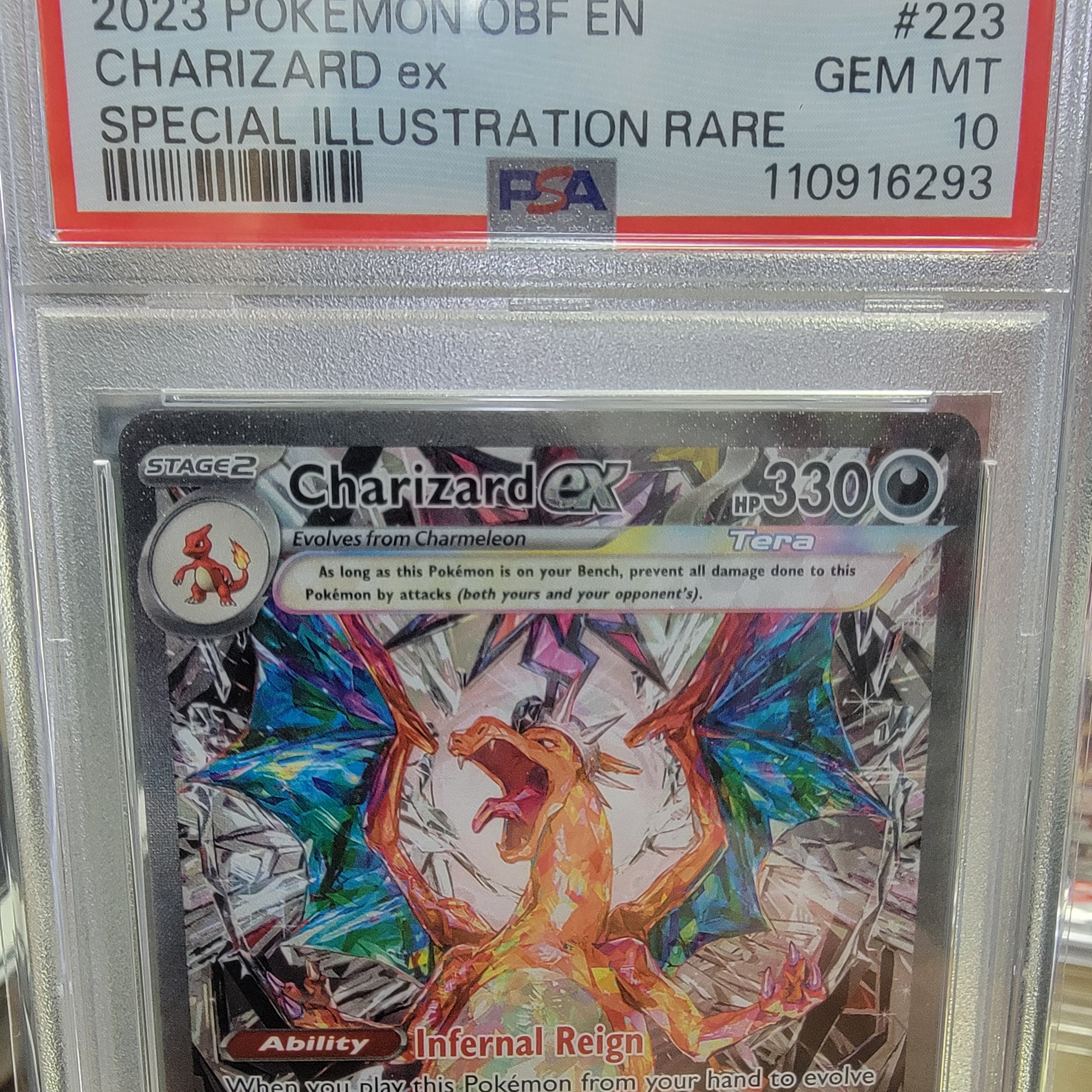 Psa 10 Charizard Obsidian Flames SIR Graded Card