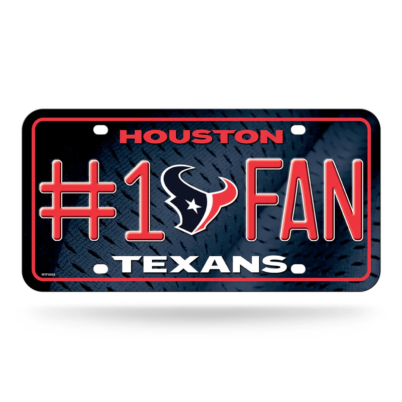 Houston Texans #1 Fan License Plate