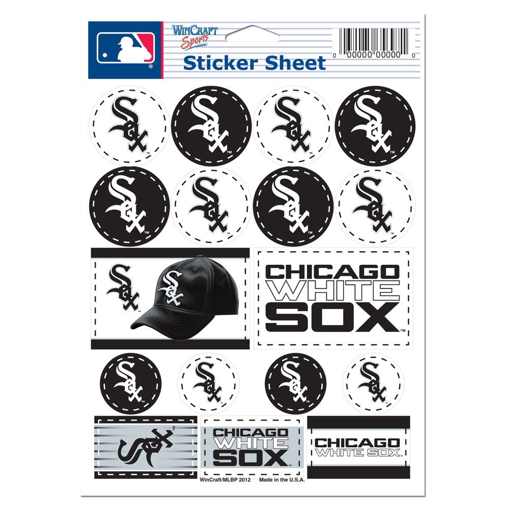 Chicago White Sox Vinyl Decal Sheet 5x7"