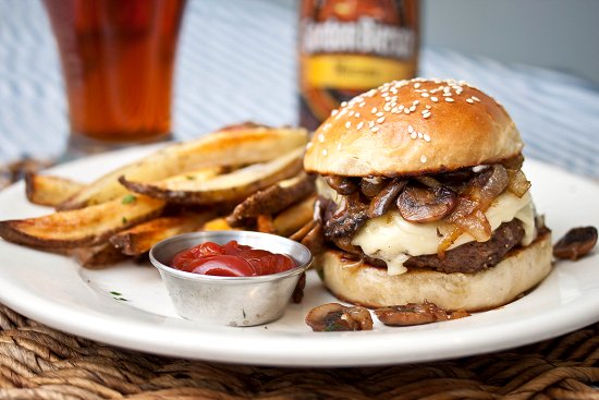 Mushroom Swiss Burger