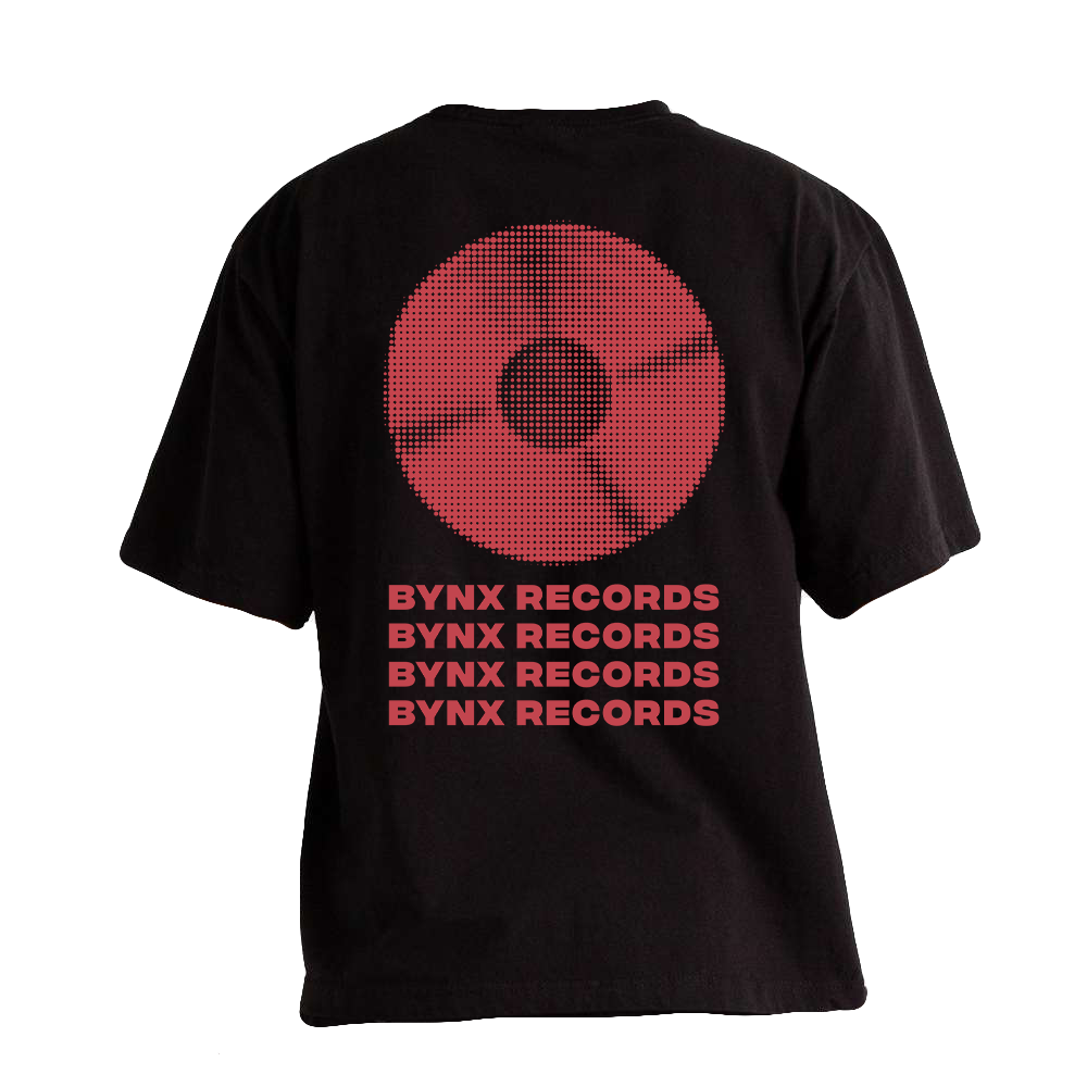 T-SHIRT | BYNX RECORDS VINYL BLACK