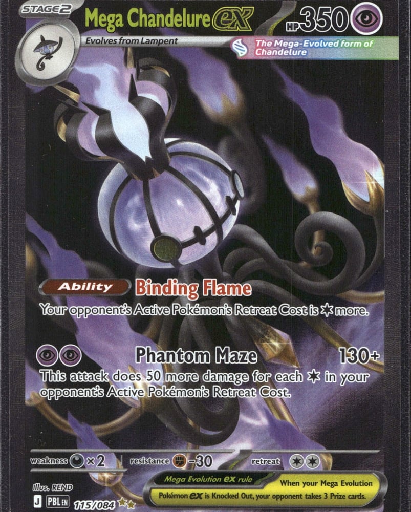 Mega Chandelure ex 115 084 - ME05 115/84