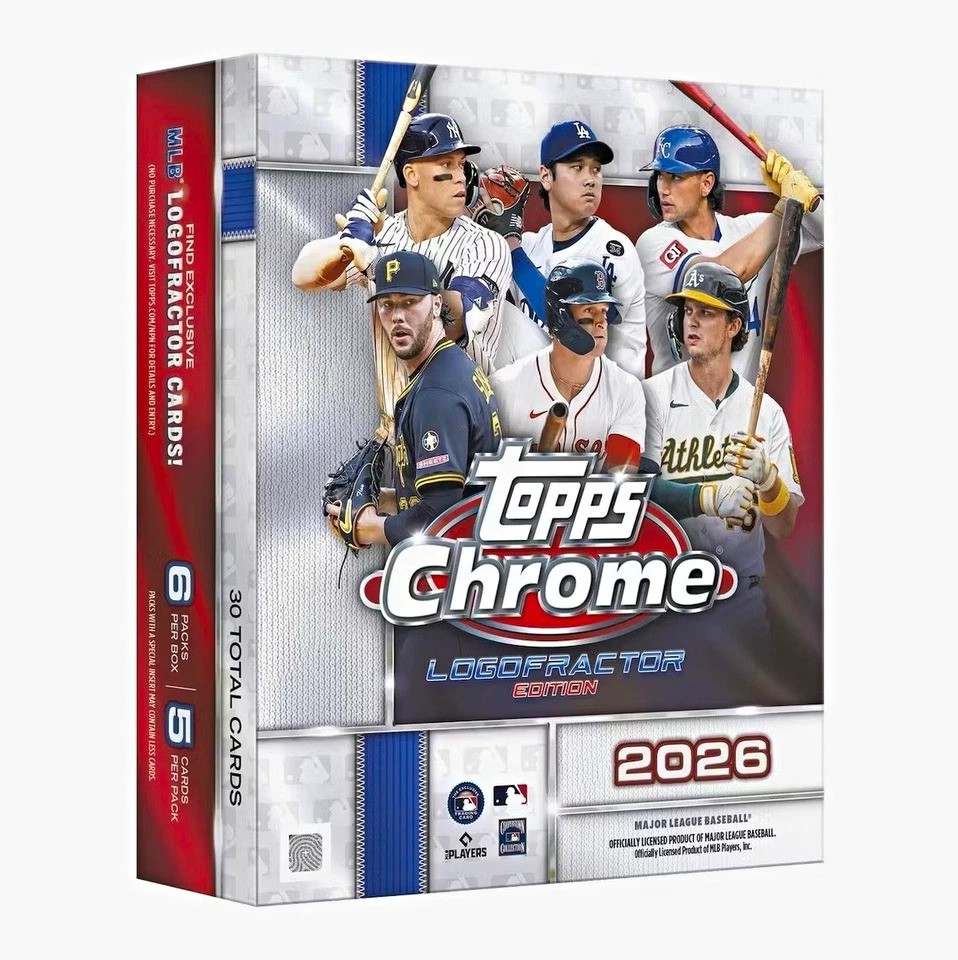 2026 Topps Chrome Baseball Logofractor Edition Box