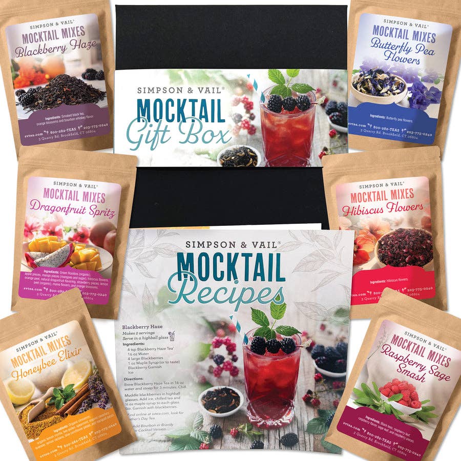 Mocktail Tea Sampler Gift Box - 6 Packets / 4 Recipes