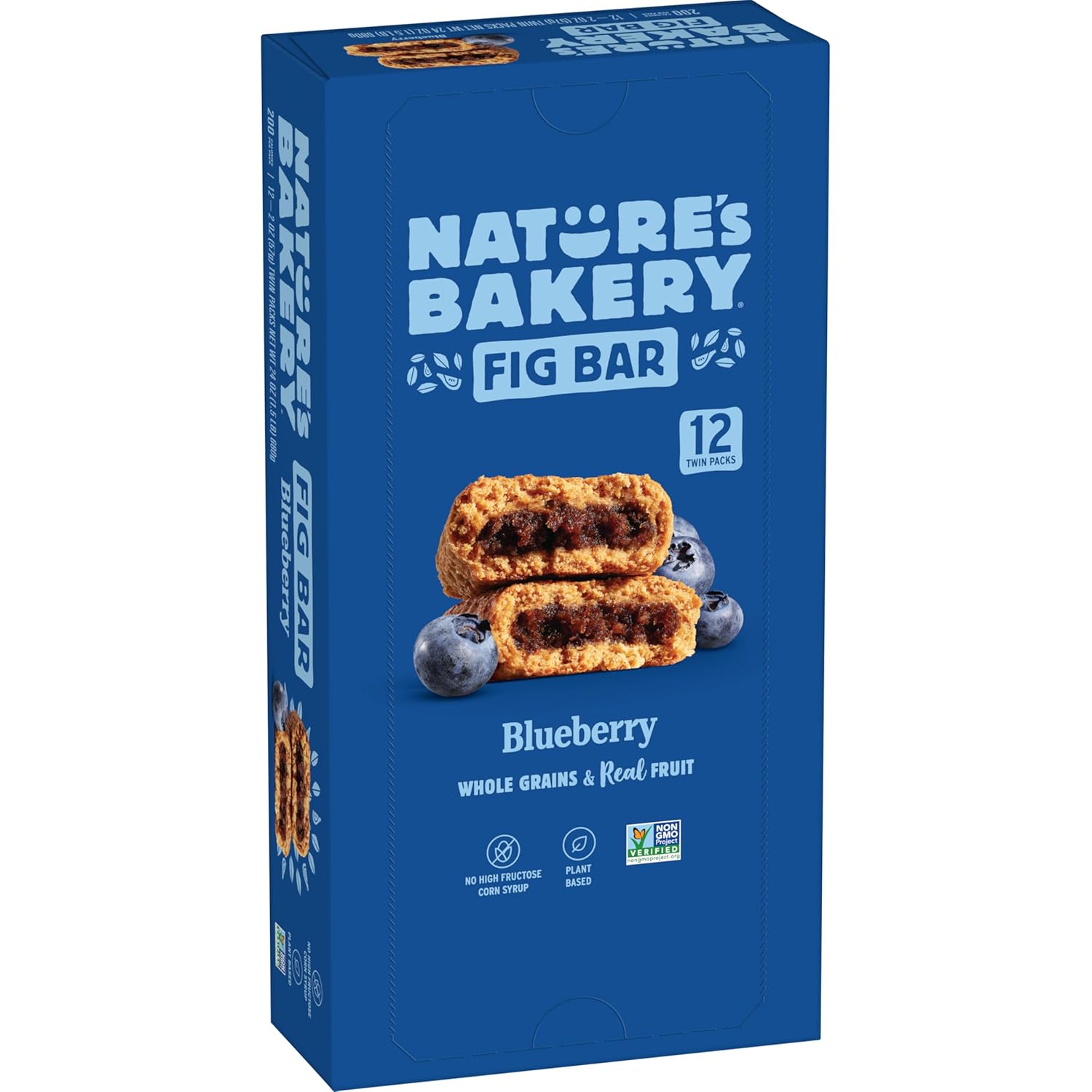 Nature's Bakery Whole Wheat Fig Bars Blueberry 2oz 12 ct