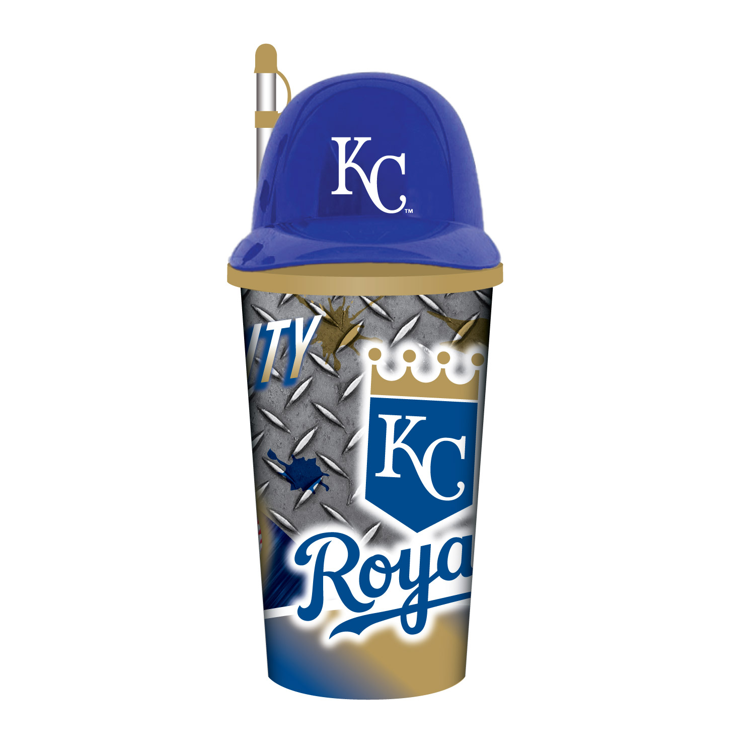 Kansas City Royals Helmet Cup with Straw 32oz