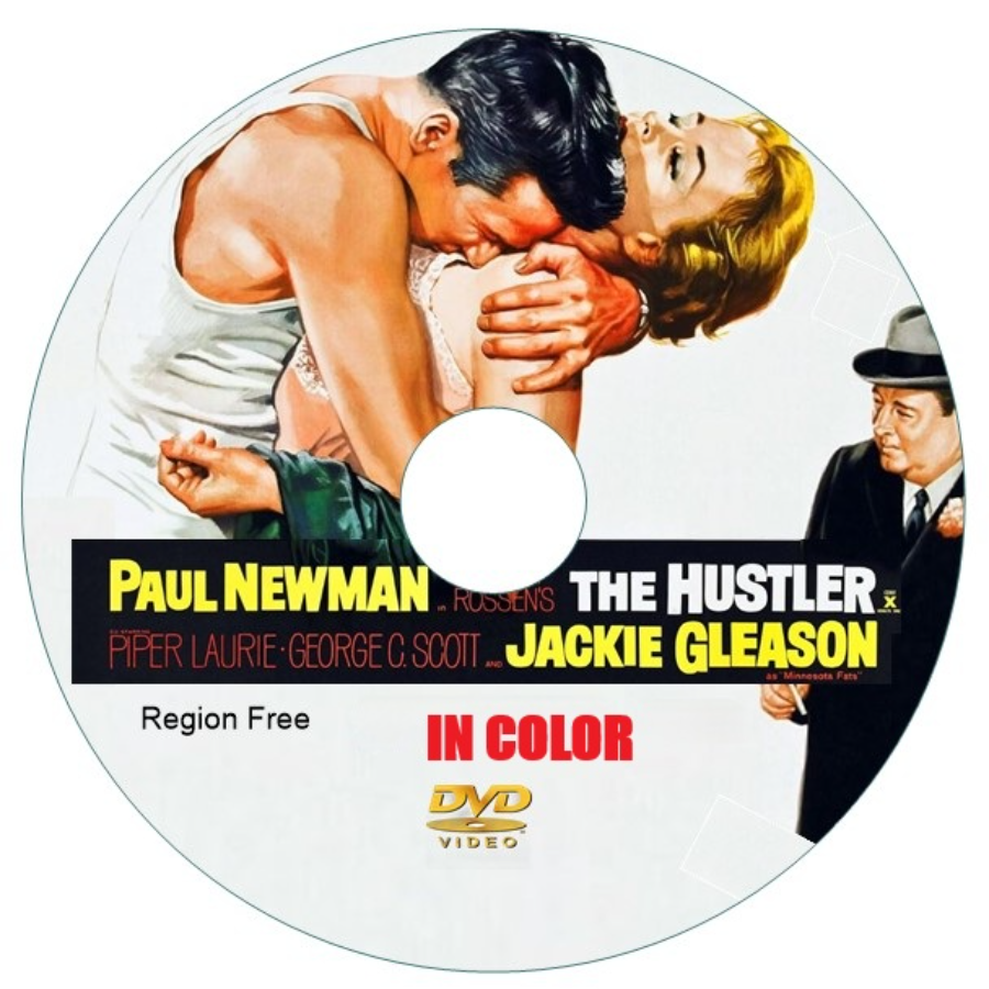 The Hustler. Paul Newman (1961) in Color. DVD