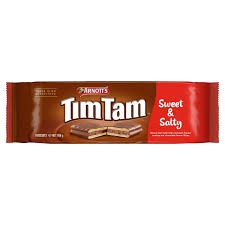 Tim Tam Australian Sweet Salty Chocolate Cookie Biscuits 5.75 oz 6ct