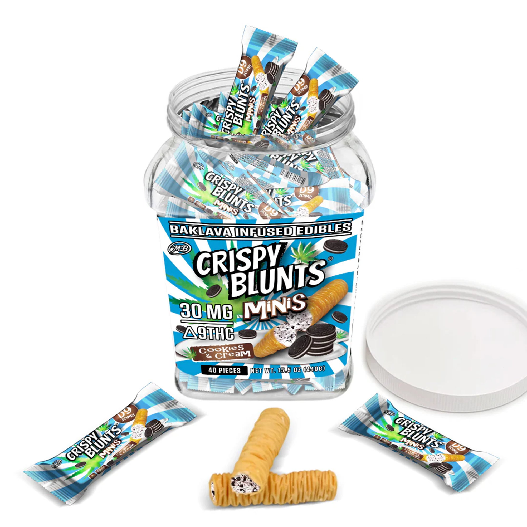 Crispy Blunts Minis Cookies&Cream 30mg