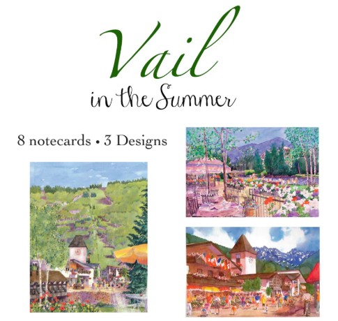 Vail Summer Boxed Notecards by Barbara Froula - Set of 8 notecards