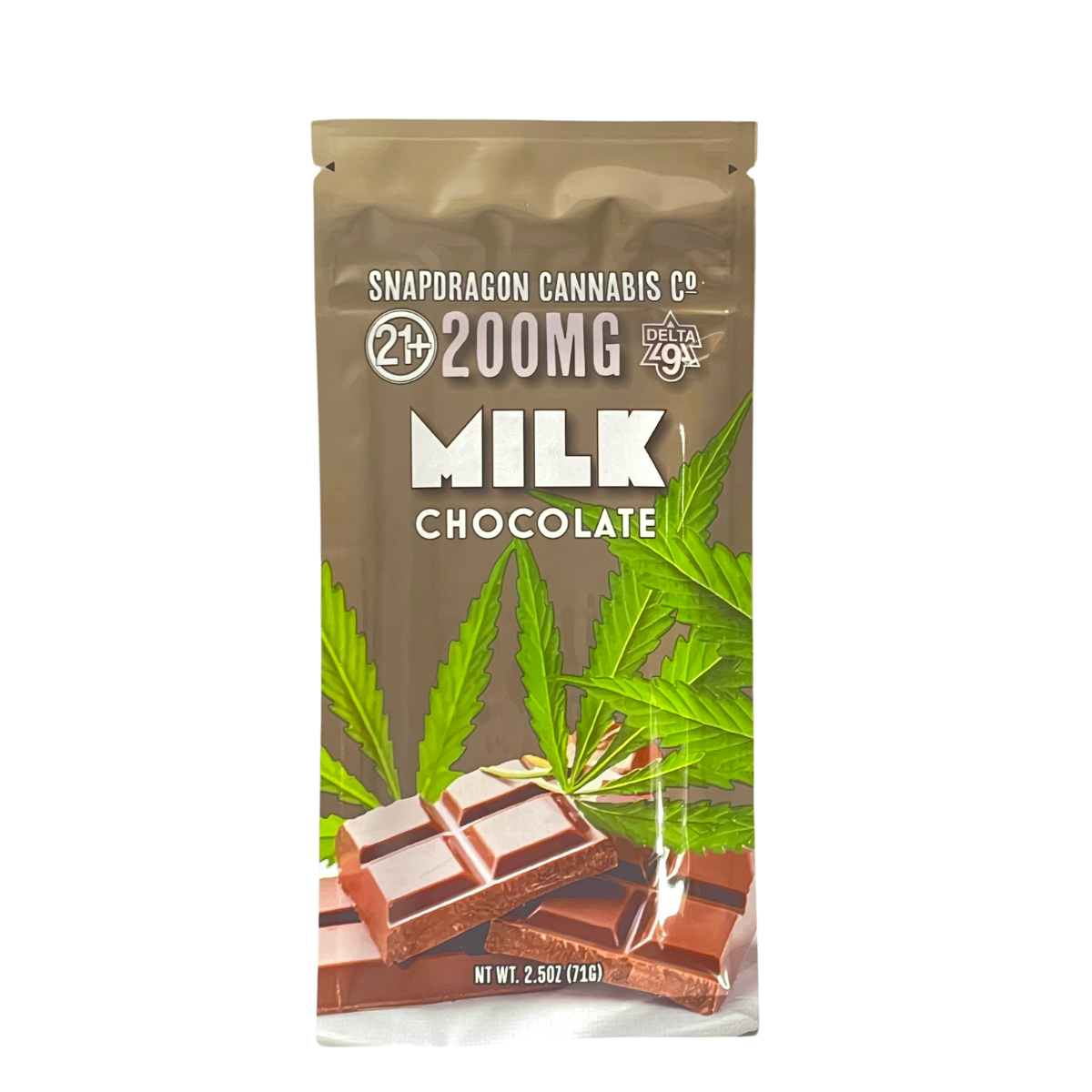 Chocolates - D9 Salted Caramel Chocolate bar 200mg