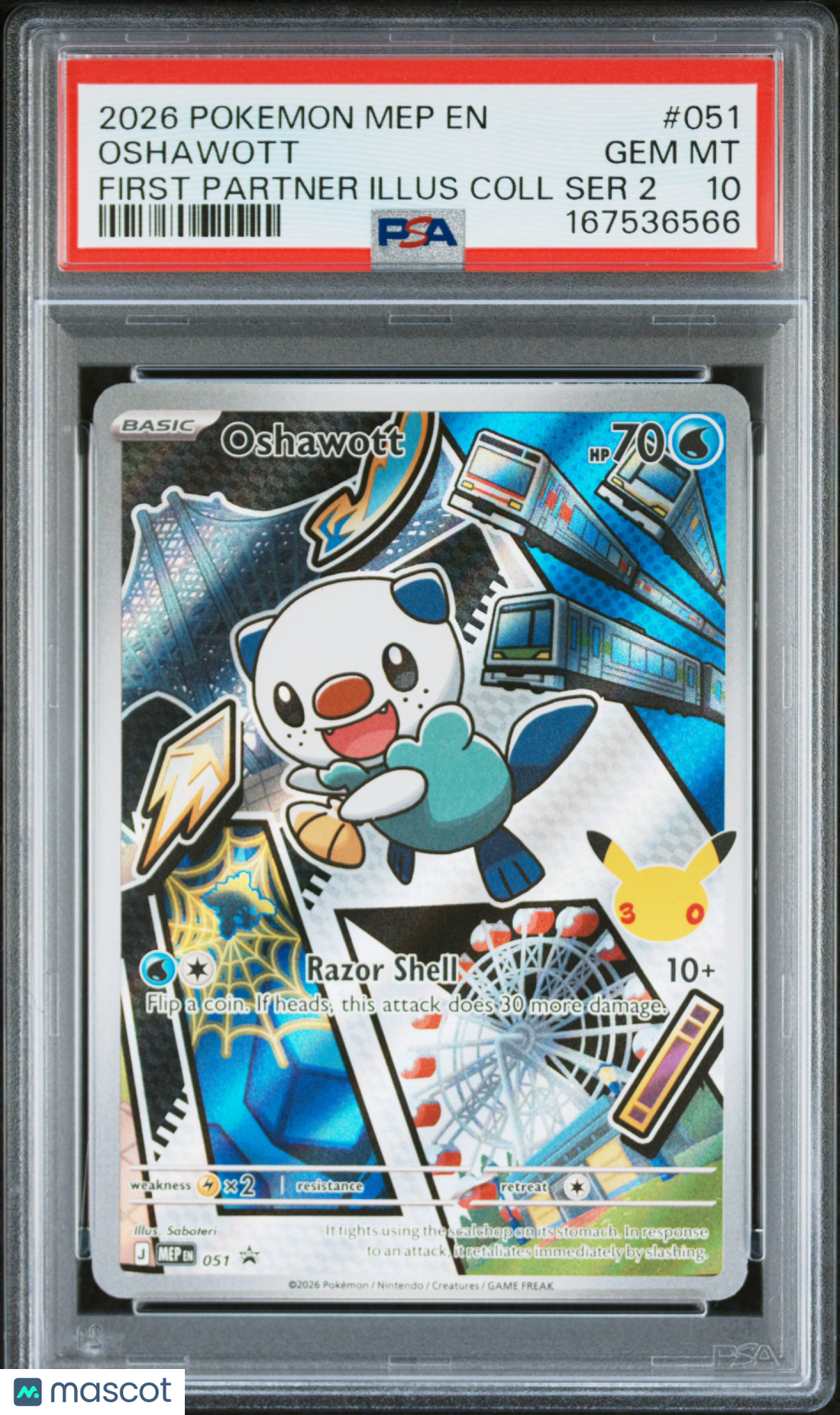 2026 Black Star Promos Oshawott First Partner Illus Coll Ser 2 PSA 10 #051