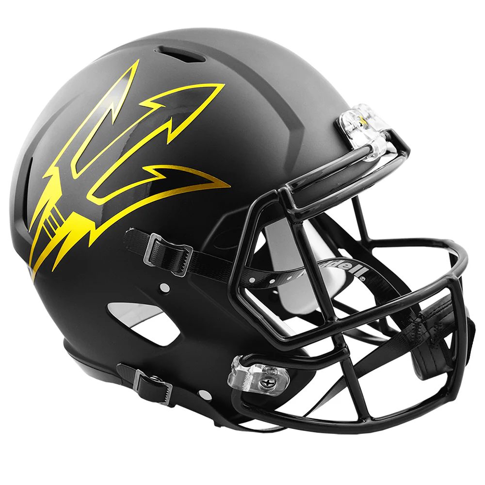 Arizona State Sun Devils Riddell Black Deluxe Speed Full Size Helmet