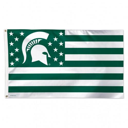 Michigan State Spartans Deluxe Americana Flag 3x5'