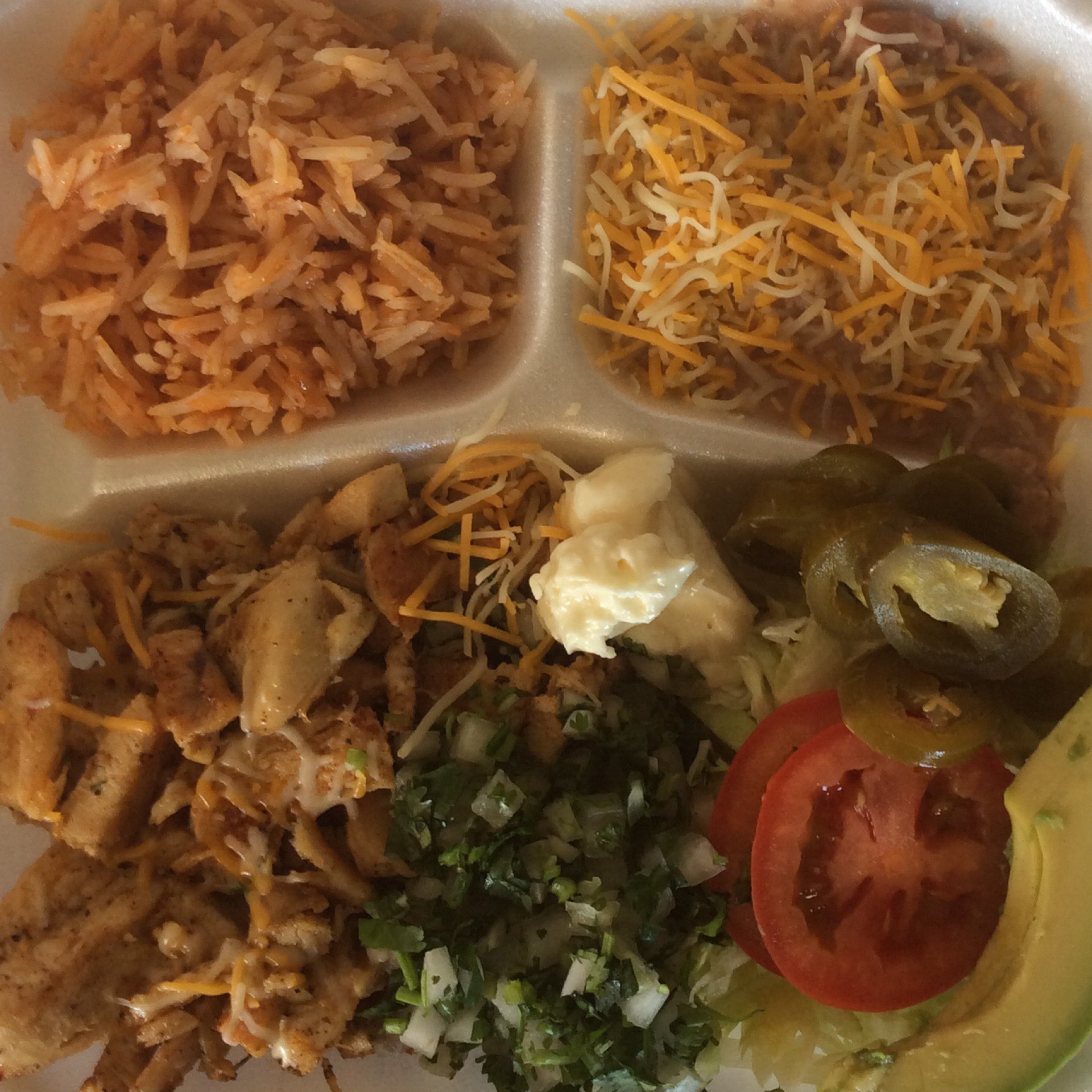 Platillo de Pollo - Chicken Dish from Tacos del Valle