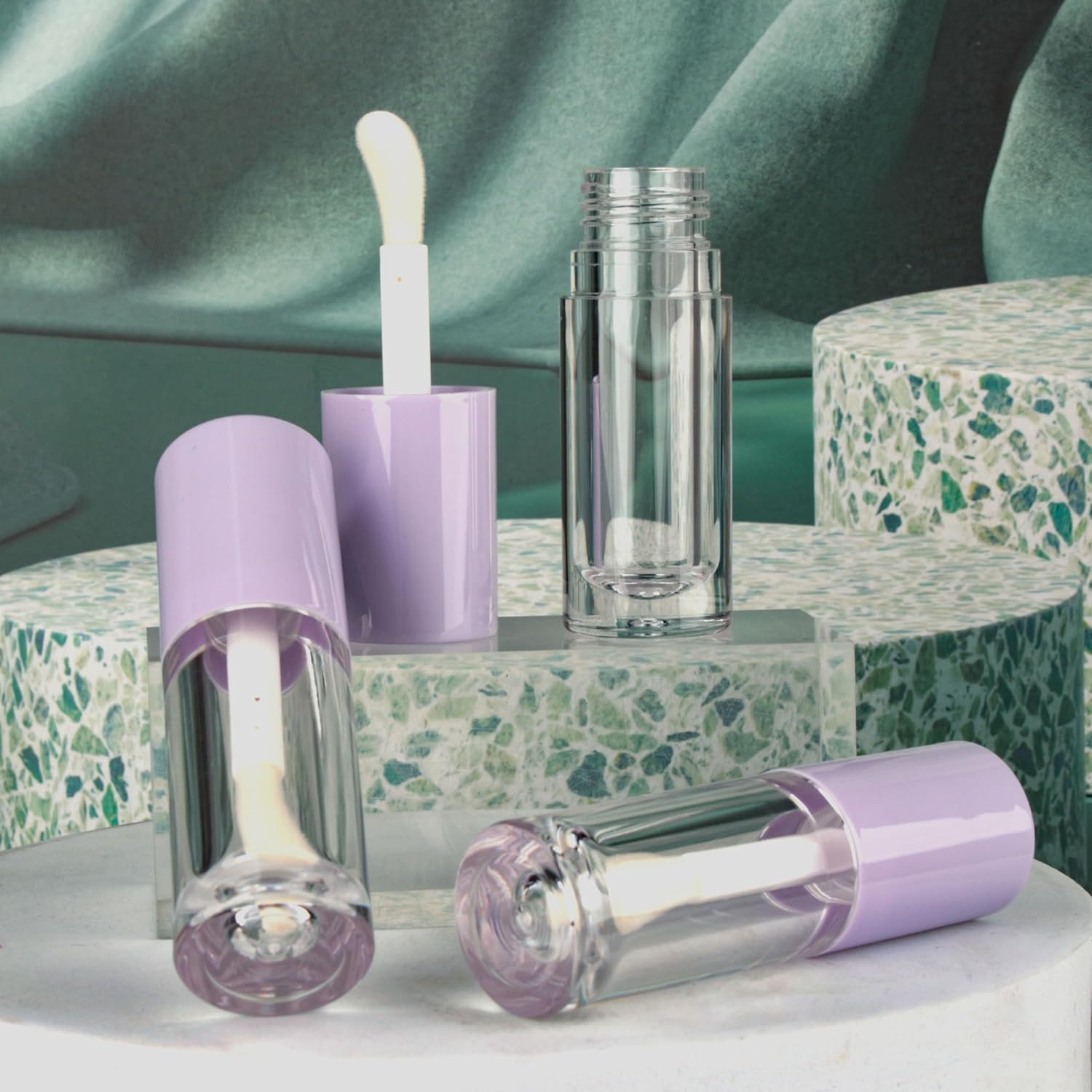 JMD Lip Gloss Round Style 1 6ML (Purple) - Regular