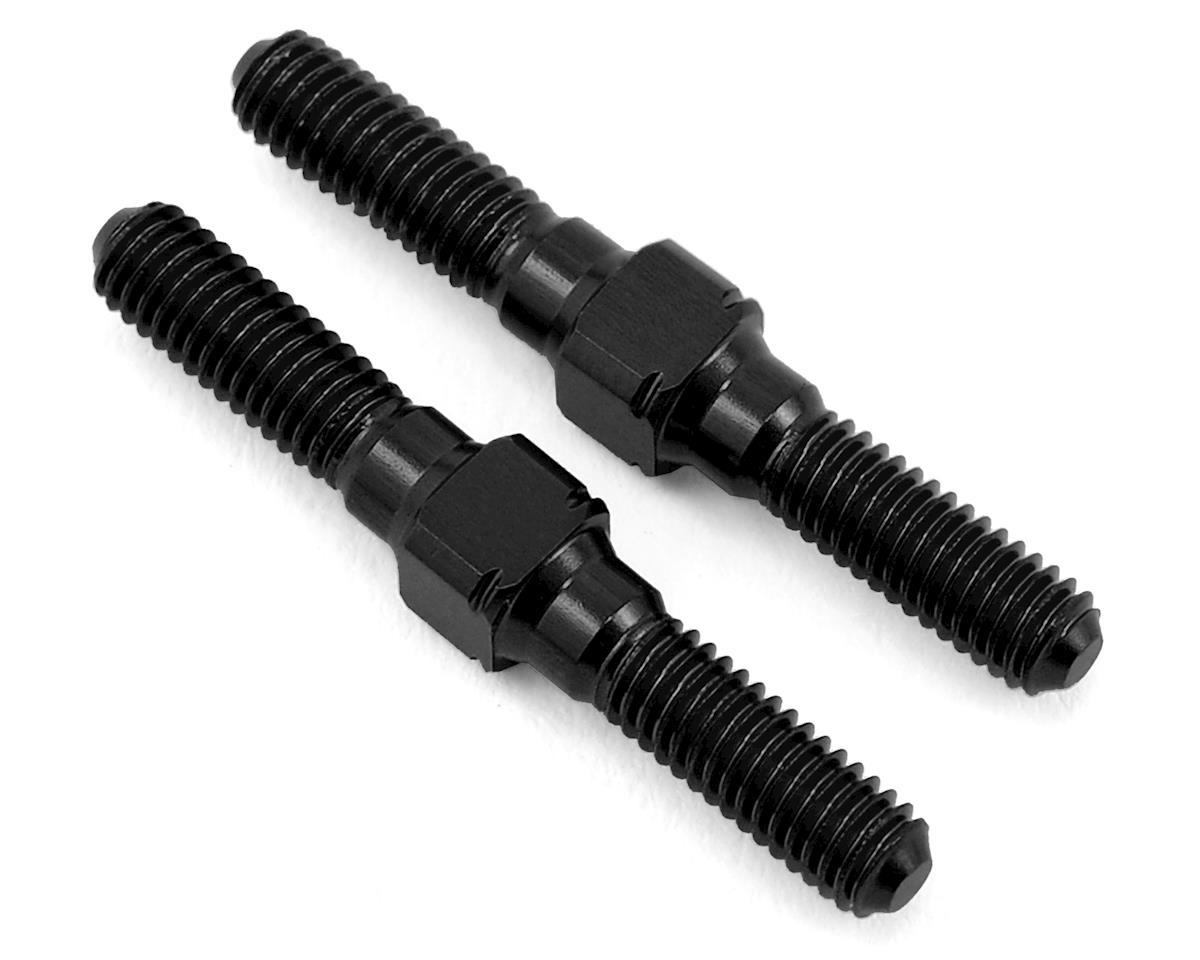 MST Alum. reinforced turnbuckle 3x25 (black) (2) 810008bk