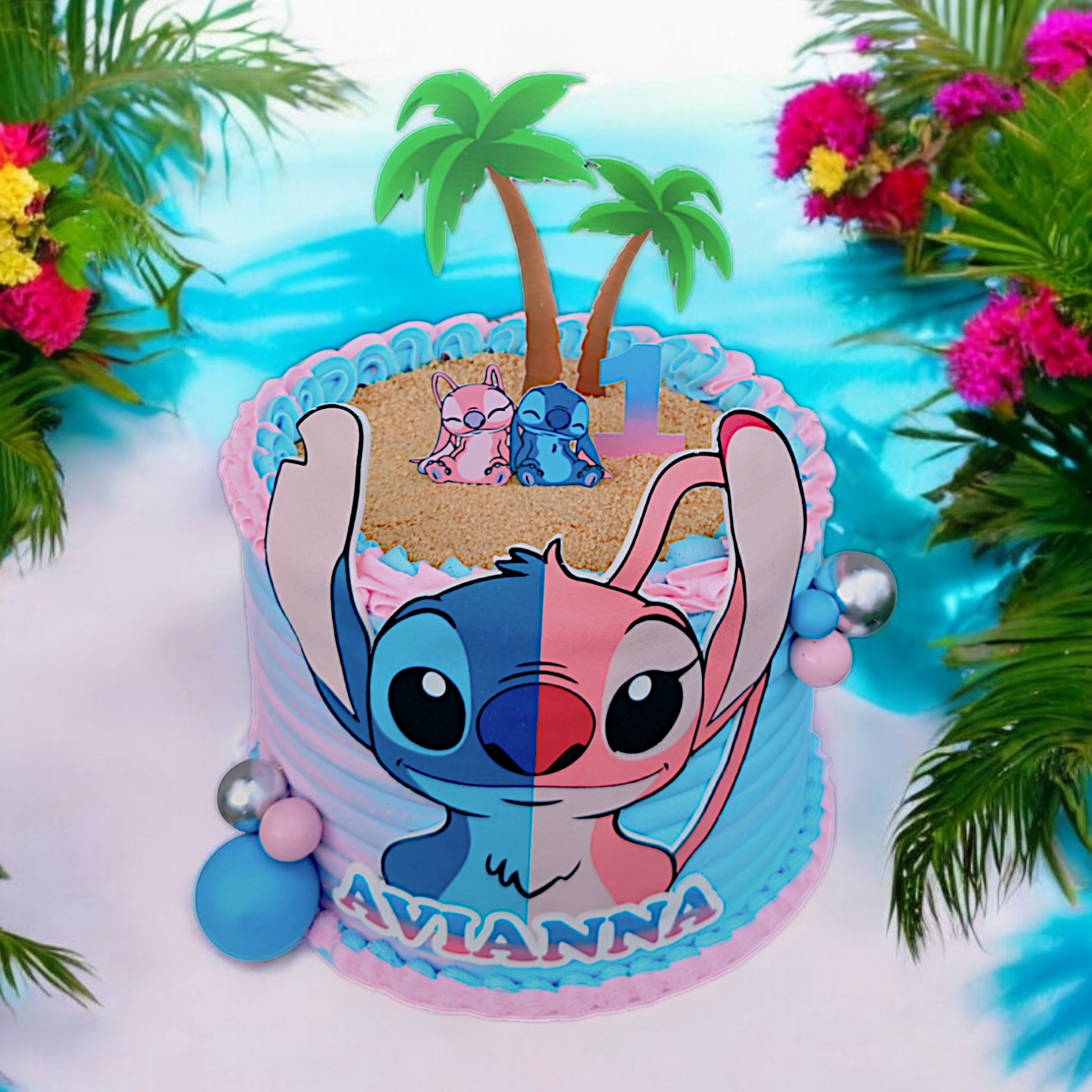 6" Tall Single Tier Cake