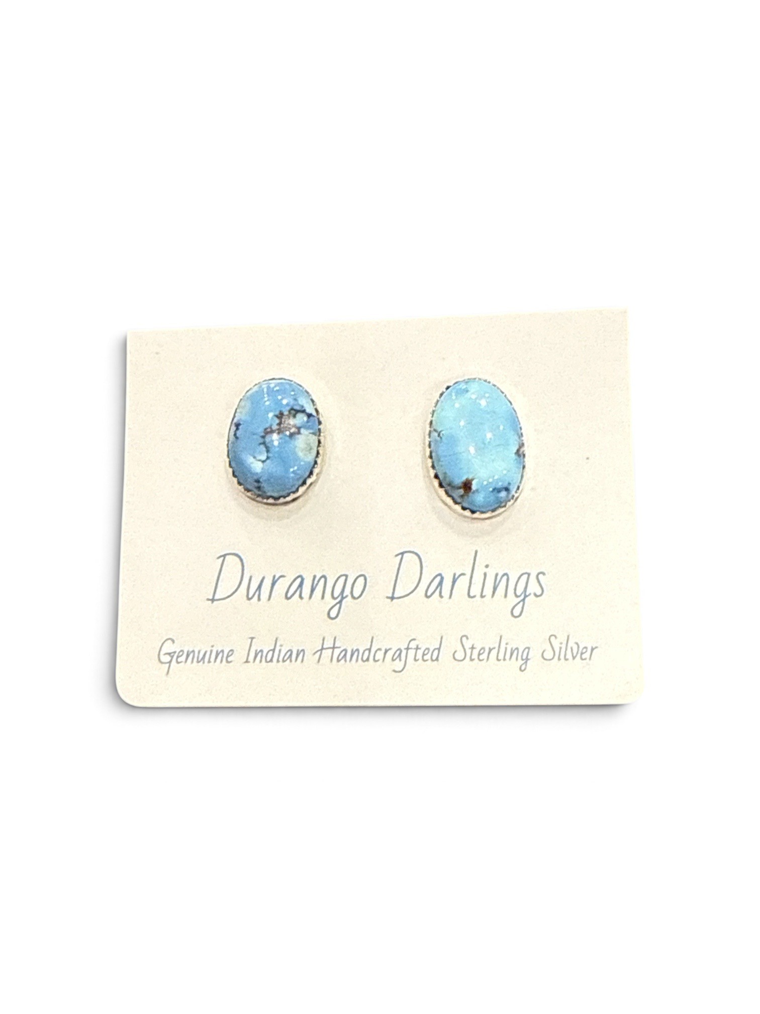 Durango Darlings Blue Oval Earrings