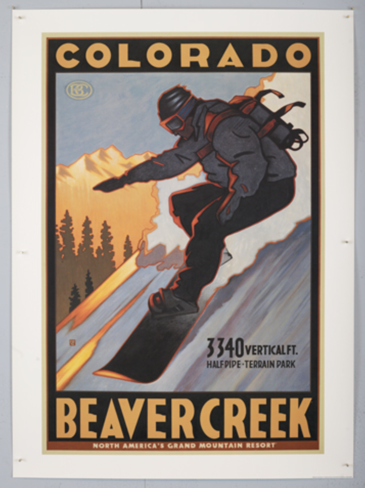 Beaver Creek Snowboarder Poster