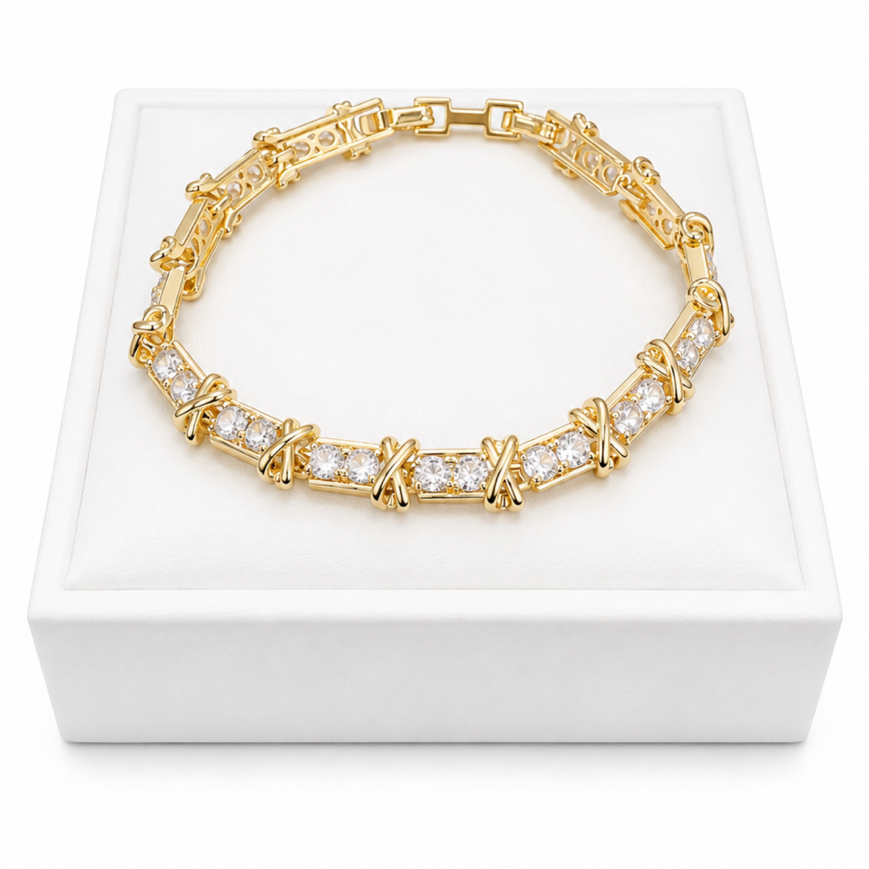 8” Gold XO Bracelet 
