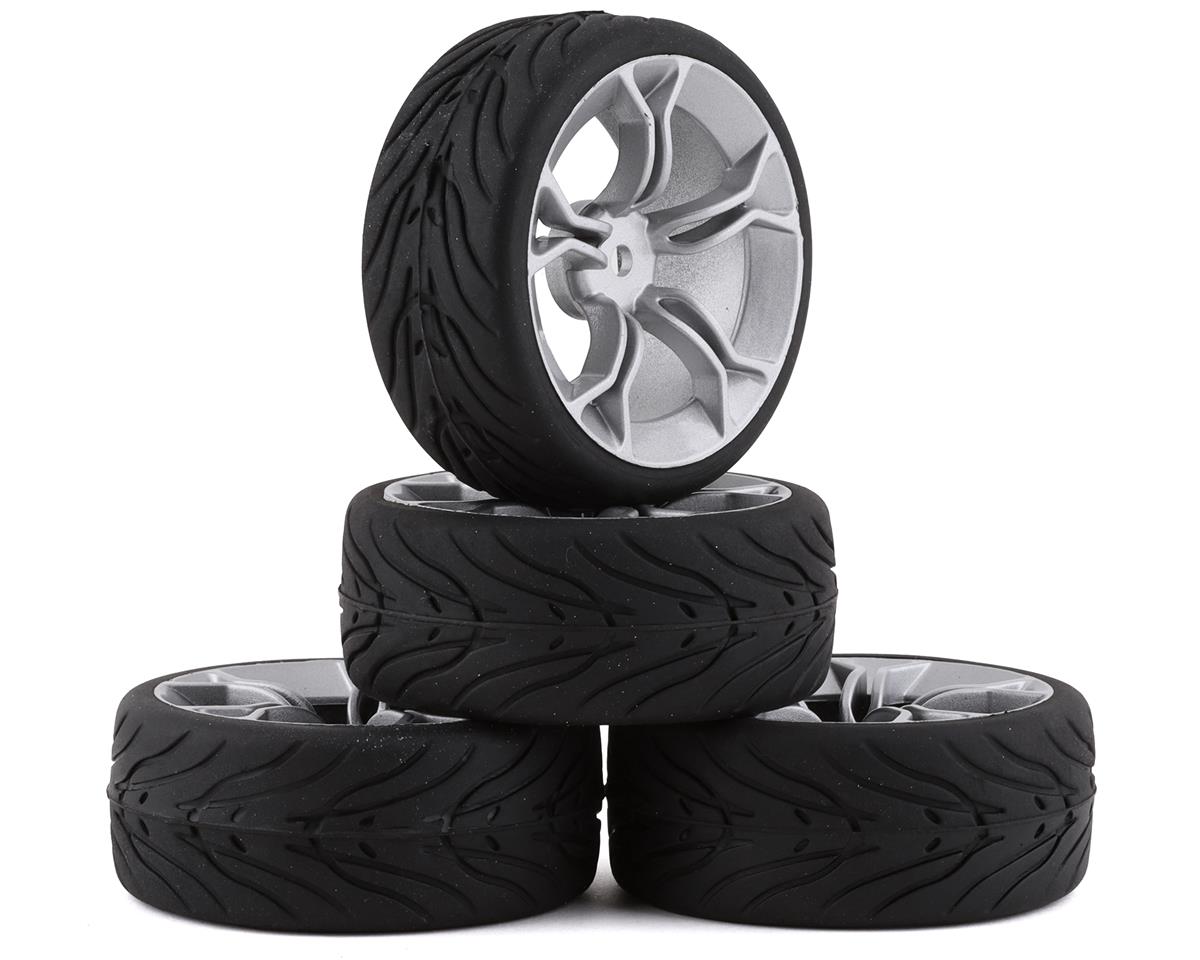 Wheel Offset 3 Silver Touring Tires