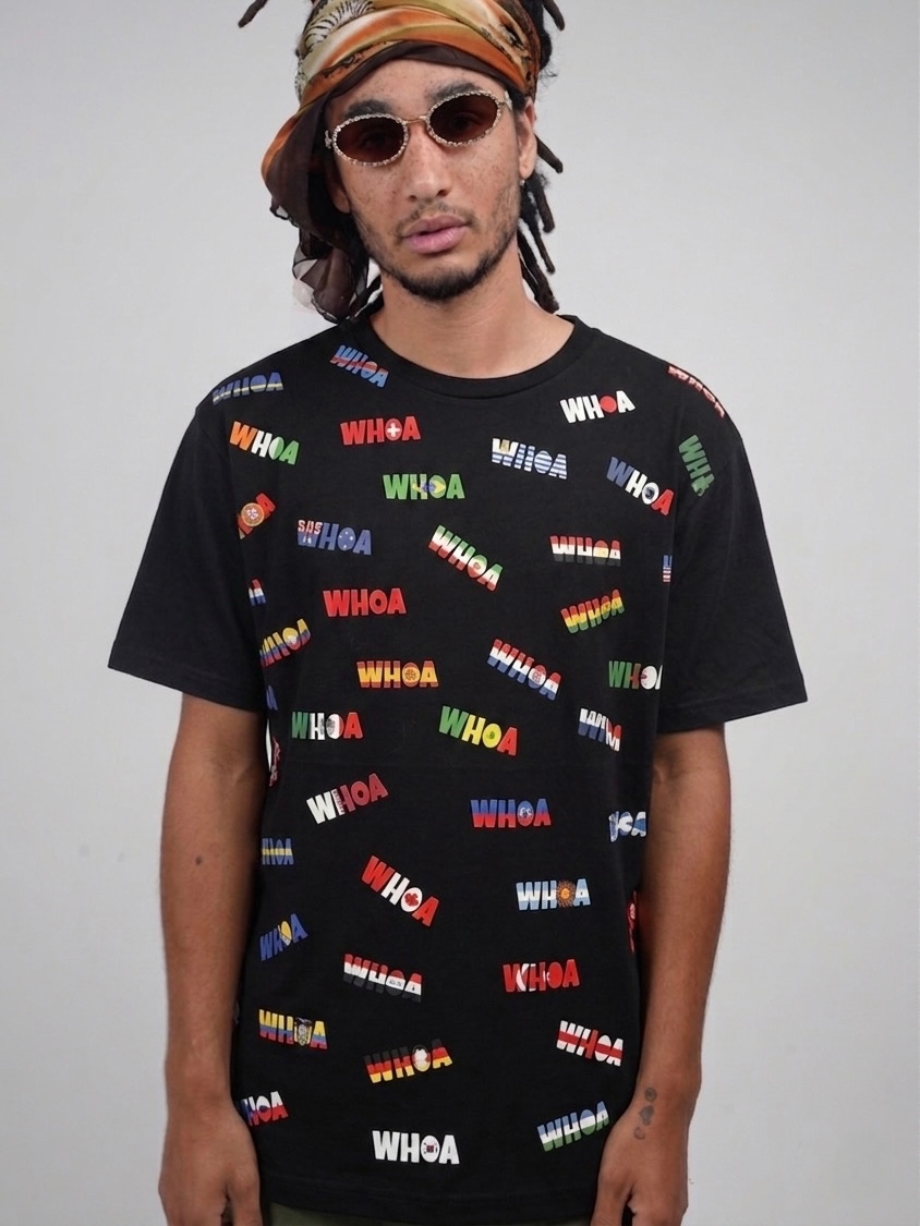 World Wide WHOA Black Tee