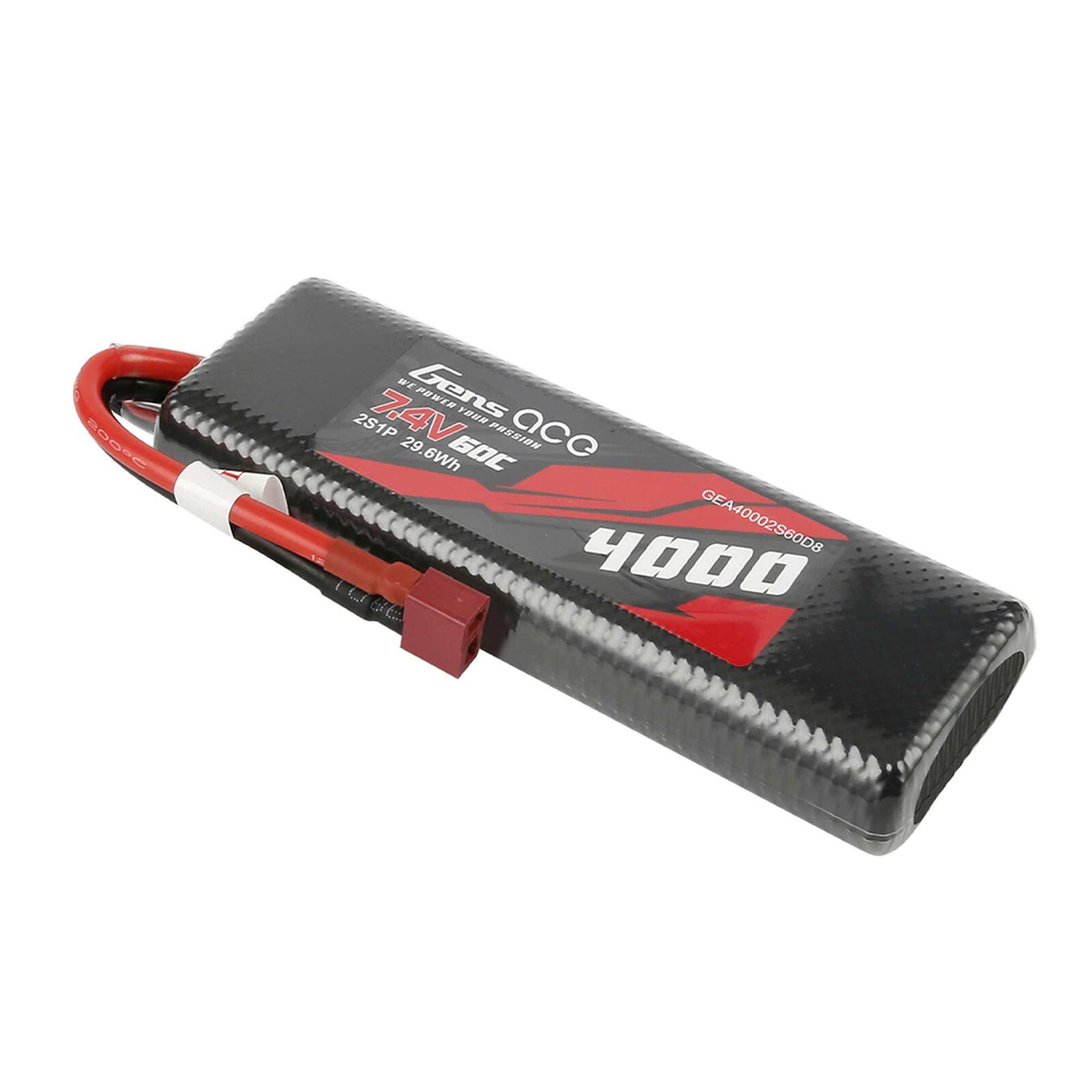 Gens Ace Lipo 4000 Mah 7.4 2S Deans Battery