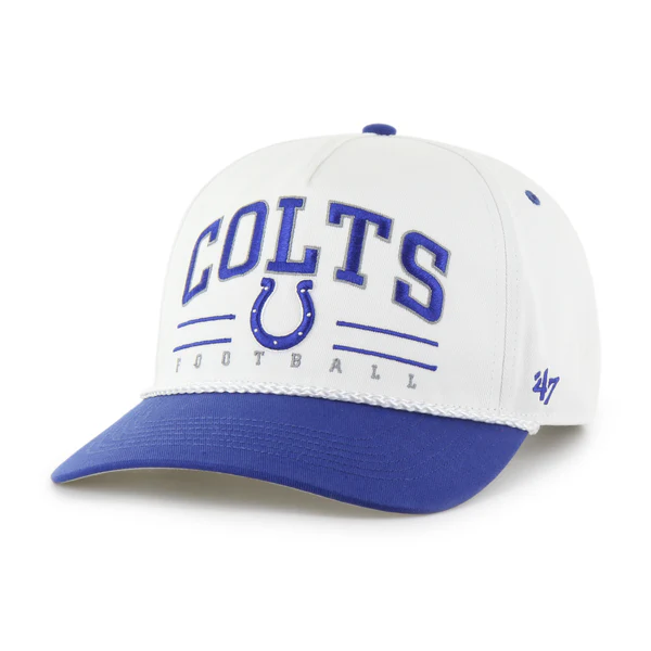 Indianapolis Colts White '47Brand Roscoe TT Snapback Hat
